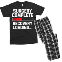 Surgery Complete (recovery Loading)   Get Well Soon Funny Men's T-shirt Pajama Set | Artistshot