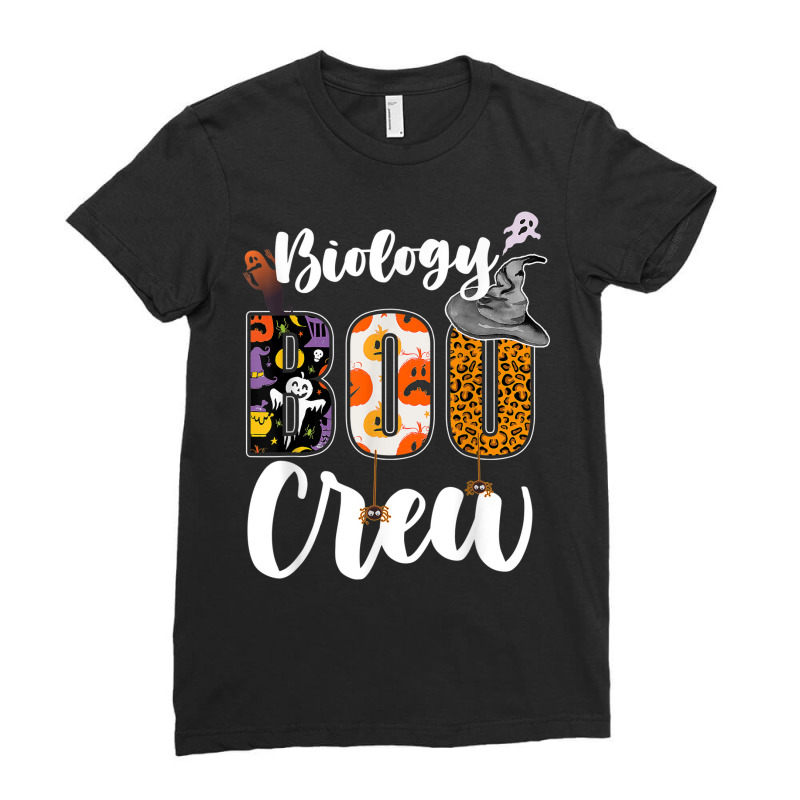 Biology Boo Crew Halloween Matching Biologist Ladies Fitted T-Shirt by Uniform | Artistshot