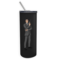 C:\users\dell\desktop\l2\chung 7\spies Spy Guy_.png Skinny Tumbler | Artistshot