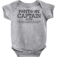 Funny Pontoon Captain Definition Funny Pontoon Boat Boating T Shirt Baby Bodysuit | Artistshot