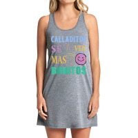 Calladitos Se Ven Mas Bonitos Maestra Spanglish Bilingual T Shirt Tank Dress | Artistshot