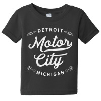 Classic Detroit Motor City Michigan Auto Enthusiast Novelty Tank Top Baby Tee | Artistshot