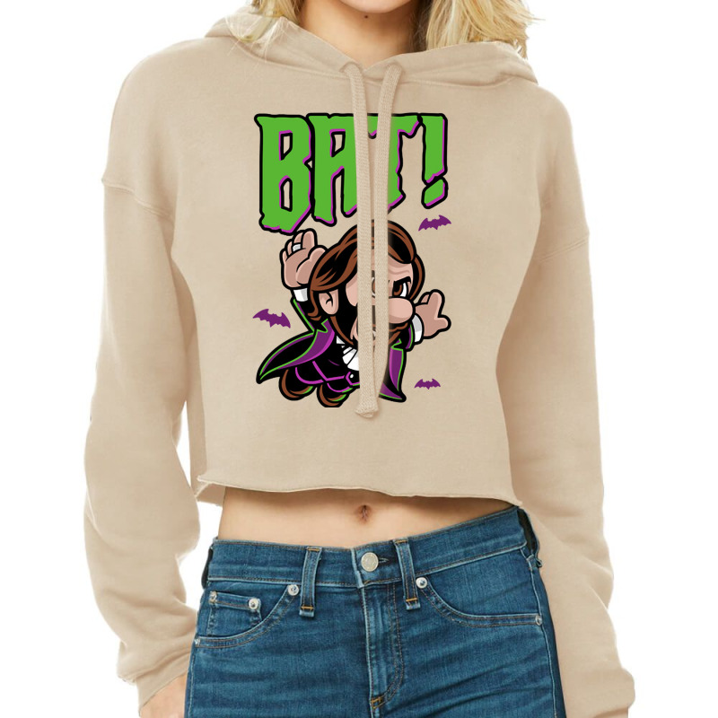 Bat Vamp Cropped Hoodie by cm-arts | Artistshot