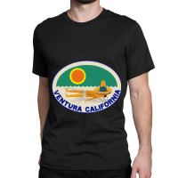 Ventura California Vintage Beach Travel Pacific Ocean Classic T-shirt | Artistshot