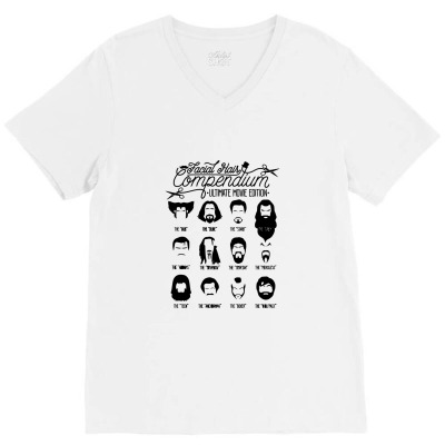Movie Facial Hair Compendium   The Hangover V-neck Tee Designed By Themessypainter