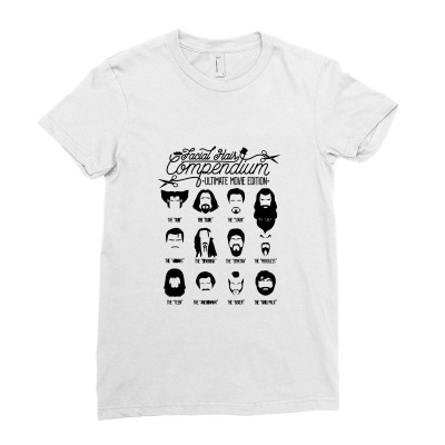 Movie Facial Hair Compendium   The Hangover Ladies Fitted T-shirt Designed By Themessypainter