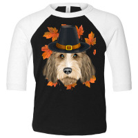 Fall Petit Basset Griffon Vendeen Pilgrim Thanksgiving Toddler 3/4 Sleeve Tee | Artistshot