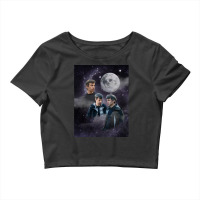 Nathan Fielder Dramatic Galaxy Wolf Print Style Crop Top | Artistshot