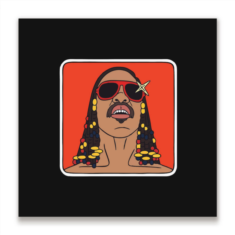 C:\users\dell\desktop\l2\chung 7\stevie Wonder Retro Wonder.png Metal Print Square | Artistshot