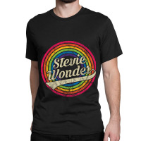 C:\users\dell\desktop\l2\chung 7\stevie Wonder Stevie Wonder - Retro R Classic T-shirt | Artistshot