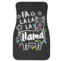 Pajamas Xmas Fa La La Llama Kids Women Christmas Pajama Front Car Mat | Artistshot