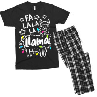 Pajamas Xmas Fa La La Llama Kids Women Christmas Pajama Men's T-shirt Pajama Set | Artistshot