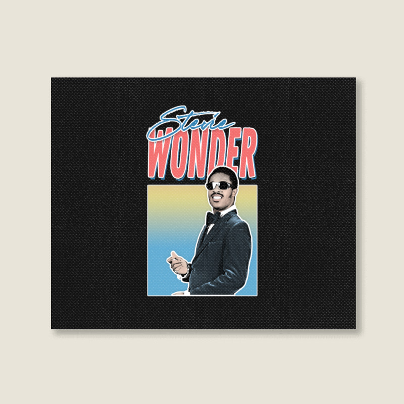 C:\users\dell\desktop\l2\chung 7\stevie Wonder Stevie Wonder _ Retro A Landscape Canvas Print | Artistshot