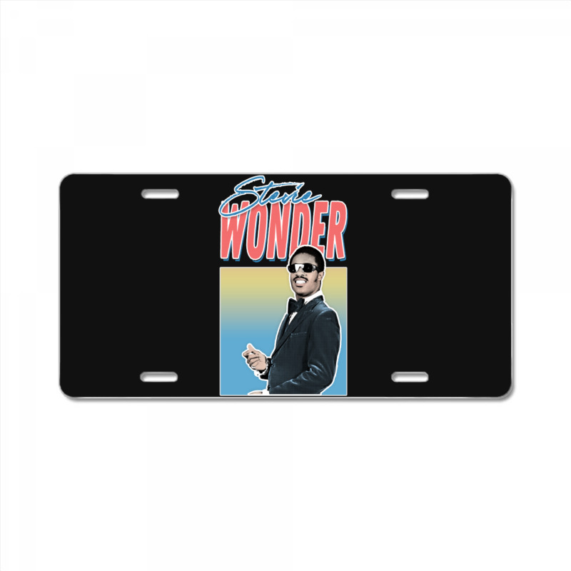 C:\users\dell\desktop\l2\chung 7\stevie Wonder Stevie Wonder _ Retro A License Plate | Artistshot