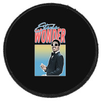 C:\users\dell\desktop\l2\chung 7\stevie Wonder Stevie Wonder _ Retro A Round Patch | Artistshot