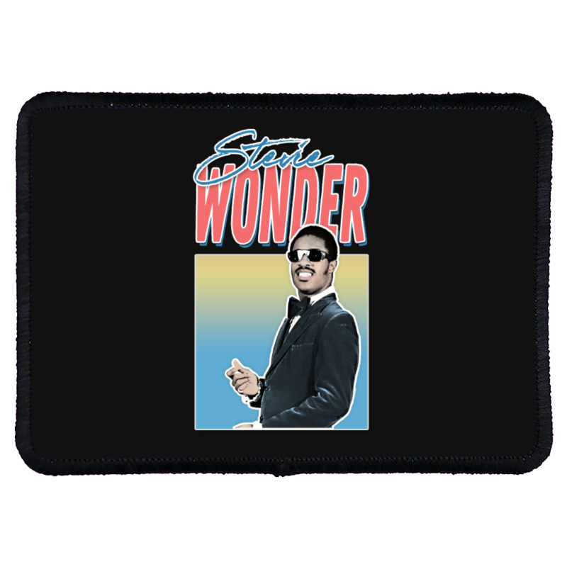 C:\users\dell\desktop\l2\chung 7\stevie Wonder Stevie Wonder _ Retro A Rectangle Patch | Artistshot