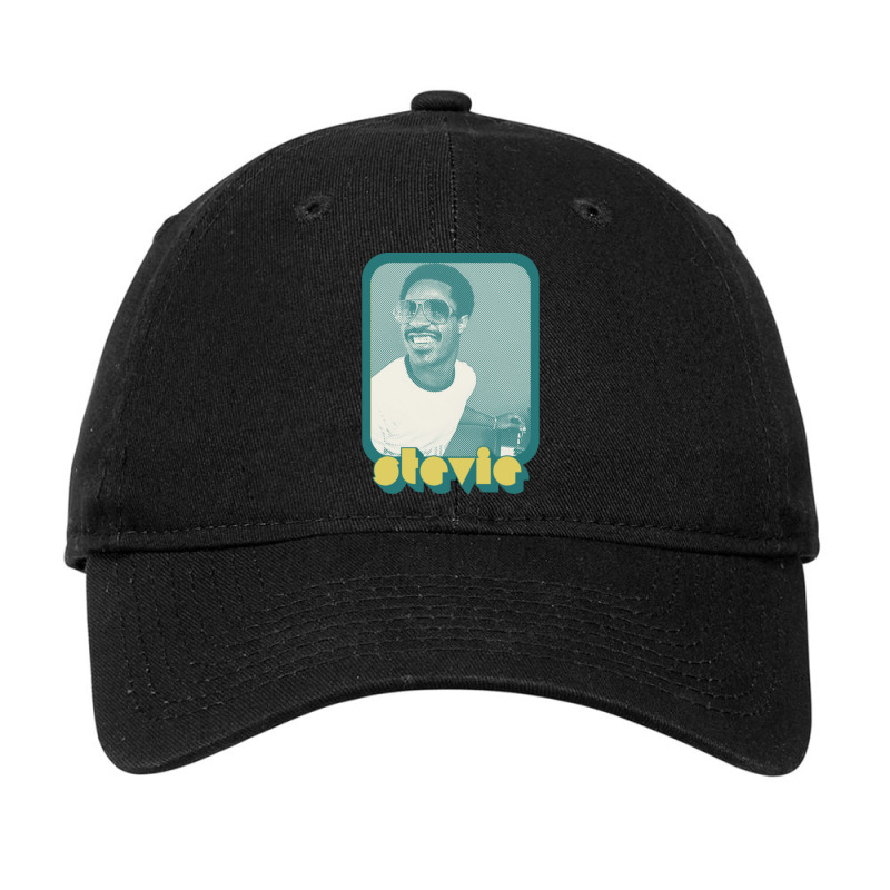 C:\users\dell\desktop\l2\chung 7\stevie Wonder Stevie Wonder ___ Retro Adjustable Cap | Artistshot