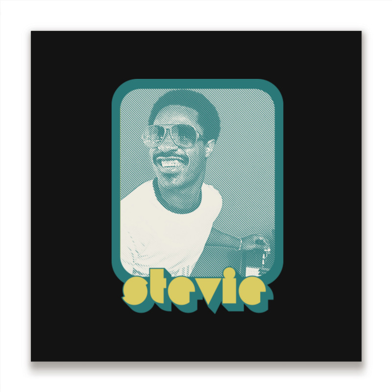 C:\users\dell\desktop\l2\chung 7\stevie Wonder Stevie Wonder ___ Retro Metal Print Square | Artistshot