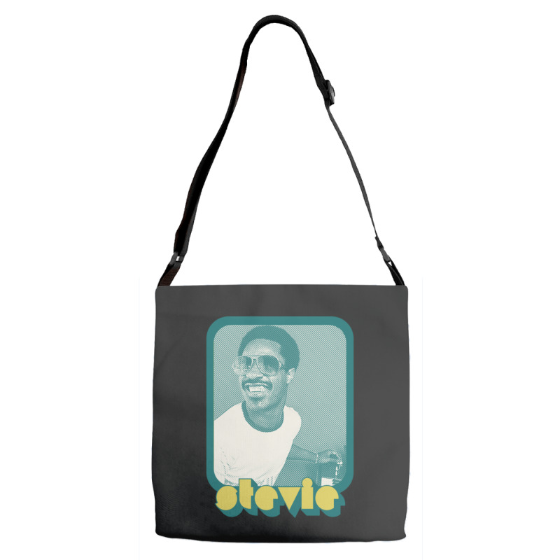 C:\users\dell\desktop\l2\chung 7\stevie Wonder Stevie Wonder ___ Retro Adjustable Strap Totes | Artistshot