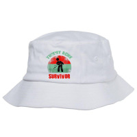 Vintage Funny Stomach Tummy Ache Survivor Sensitive Tummy T Shirt Bucket Hat | Artistshot