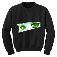 Anime Eyes (green) Youth Sweatshirt | Artistshot