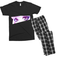 Anime Eyes (purple) Men's T-shirt Pajama Set | Artistshot