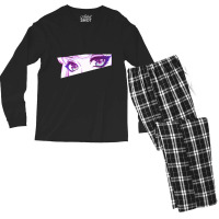 Anime Eyes (purple) Men's Long Sleeve Pajama Set | Artistshot