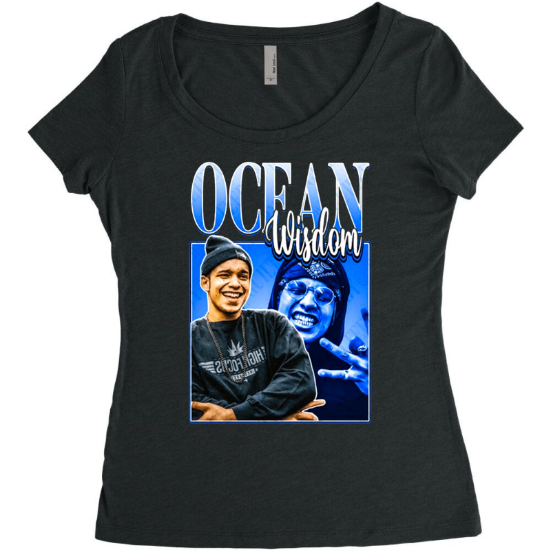 Ocean Wisdom, The Ocean Wisdom, Ocean Wisdoms, Ocean, Wisdom, Ocean Wi Women's Triblend Scoop T-shirt by cm-arts | Artistshot