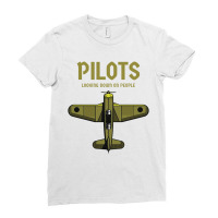 Pilots Looking Down On People Ladies Fitted T-shirt | Artistshot