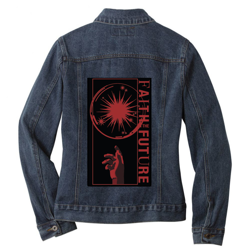 Faith In The Future Ladies Denim Jacket by DAVIDCROWDER | Artistshot