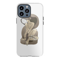 Girl With Hat And Polka Dot Gloves Iphone 13 Pro Max Case | Artistshot