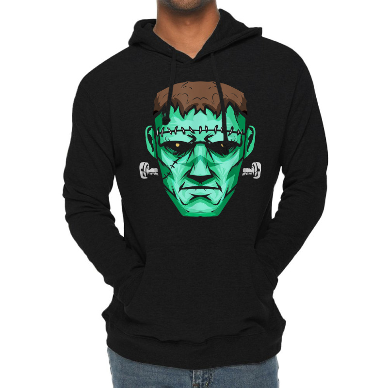 Green Frankenstein Monster Halloween T Shirt Lightweight Hoodie | Artistshot