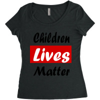 Children Lives Matter Women's Triblend Scoop T-shirt | Artistshot