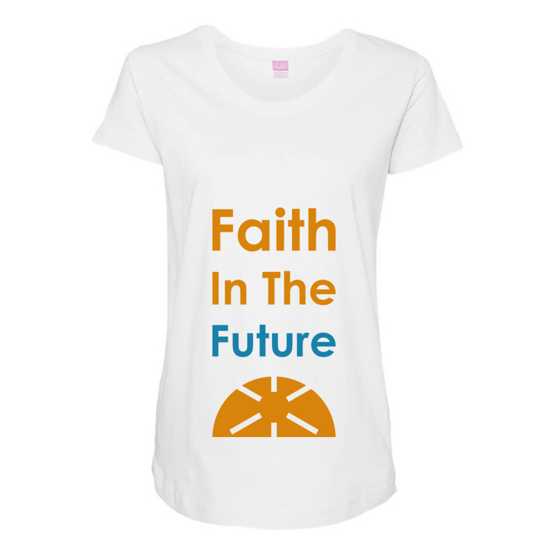 Faith In The Future  (1) Maternity Scoop Neck T-shirt by DAVIDCROWDER | Artistshot