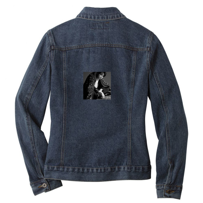 Black White Jk Ladies Denim Jacket by CrystalDeaton | Artistshot