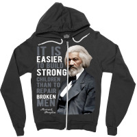 Douglass Quote Black History Month Zipper Hoodie | Artistshot