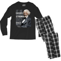 Douglass Quote Black History Month Men's Long Sleeve Pajama Set | Artistshot