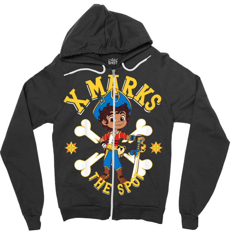 Kids Santiago Of The Seas X Marks The Spot Zipper Hoodie by cm-arts | Artistshot