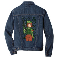 Anime Soldier Girl Men Denim Jacket | Artistshot