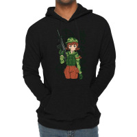 Anime Soldier Girl Lightweight Hoodie | Artistshot