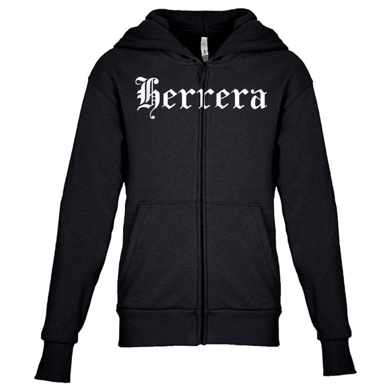 Herrera Surname Family Name Hispanic Spanish Latin Heritage Tank Top Youth Zipper Hoodie | Artistshot