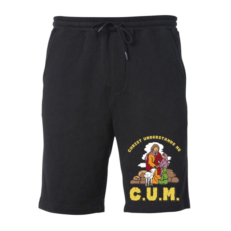 Christ Understands Me Cum Classic Fleece Short by cm-arts | Artistshot