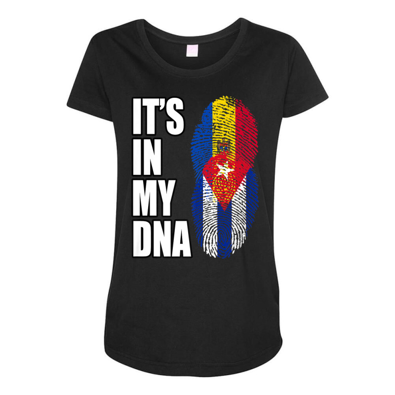 Cuban And Moldovan Mix Dna Heritage Flag Premium T Shirt Maternity Scoop Neck T-shirt by cm-arts | Artistshot