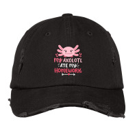 Axolotl Back To School Axolotls Lover Kawaii Vintage Cap | Artistshot