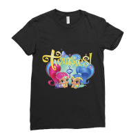 Kids Shimmer And Shine Twinsies Framed Portrait Ladies Fitted T-shirt | Artistshot