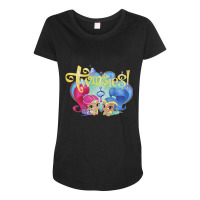 Kids Shimmer And Shine Twinsies Framed Portrait Maternity Scoop Neck T-shirt | Artistshot