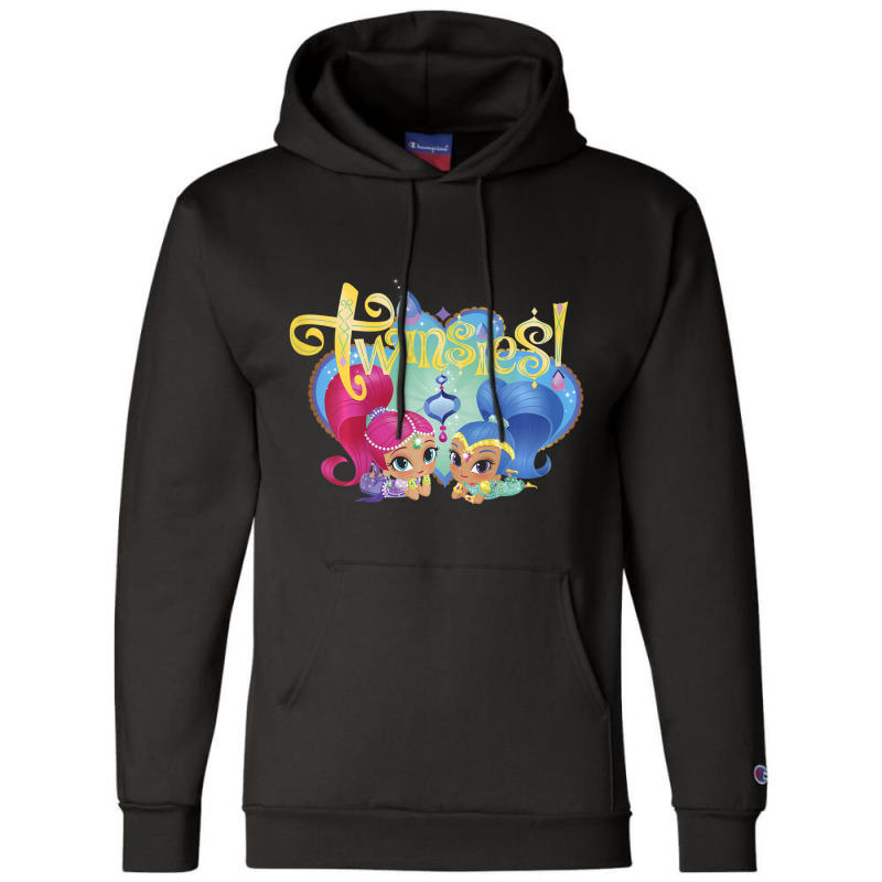 Kids Shimmer And Shine Twinsies Framed Portrait Champion Hoodie | Artistshot