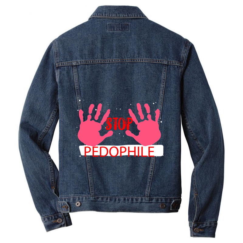 Pedophile Men Denim Jacket by cm-arts | Artistshot