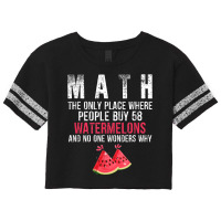 Funny Math And Watermelons Mathematics Calculation Numbers T Shirt Scorecard Crop Tee | Artistshot