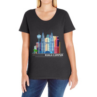 Malaysian Flag Travel Asia Kuala Lumpur Malaysia T Shirt Ladies Curvy T-shirt | Artistshot